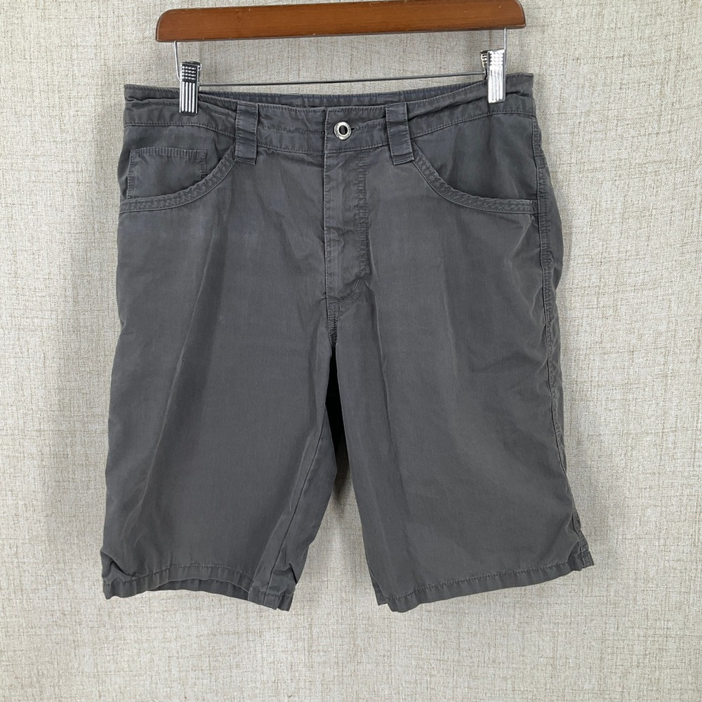 Patagonia Utility Shorts Mens 32 Grey Organic Cotton Nylon Canvas Hiking Classic